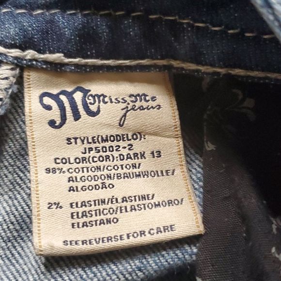 SOLD!! MISS ME JEANS - Size 27 x 32 - Picture 10 of 12